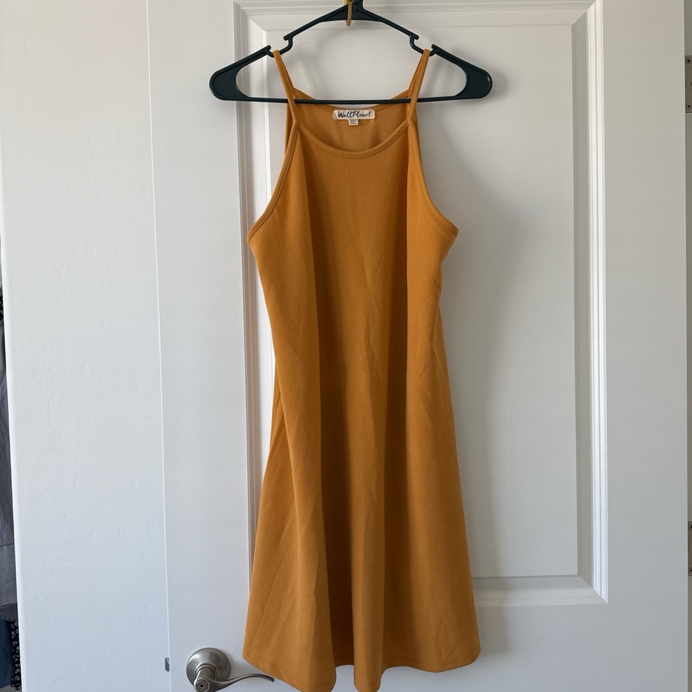 Wallflower Mustard Mini Dress